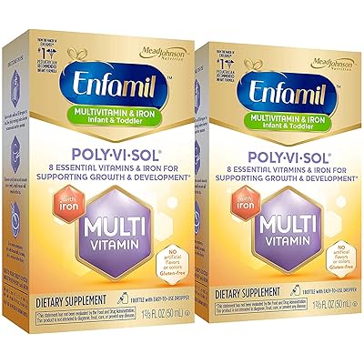 Enfamil Poly-Vi-Sol Liquid Multivitamin Supplement 50 mL (Pack of 2)