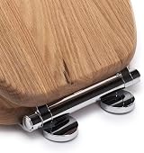 Croydex Rutland Flexi-Fix Soft Close Oak Toilet Seat view 7