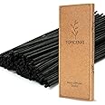 T&C 100PCS Reed Diffuser Sticks,10 Inch Natural Rattan Wood Sticks,Diffuser Refills,Essential Oil Aroma Diffuser Replacements Sticks for Home,Office (Black Color)