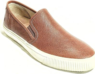 frye leather slip on sneakers