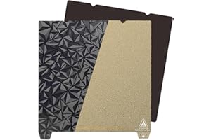 RETUXEP Ender 3 S1 Plus Smooth PEO+Textured PEI Spring Steel Build Plate 310x315mm(with Magnetic Base) Flexible Print Bed forCR-10/10S Pro/MP Maker Pro Long LK1/ PRO LK5 PRO/Ender 3 Max 3D Printer