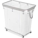 Whitmor 3-Section Industrial Laundry Sorter, White