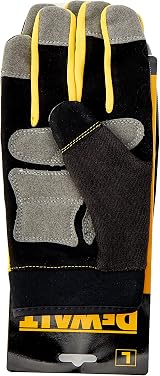 DEWALT SecureFit Full Finger Protection Gloves, Reinforced, Black, Size Large view 3