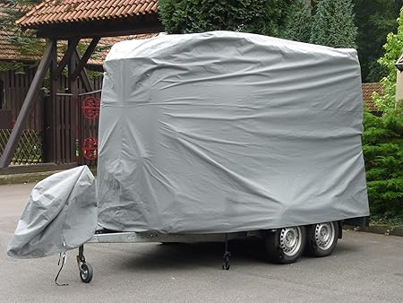 Excolo Pferdeanhanger Schutzhaube Schutzhulle Schutz Plane Abdeckung Ganzgarage Fur Pferde Transporter 1 5 Pferde Anhanger Amazon De Sport Freizeit