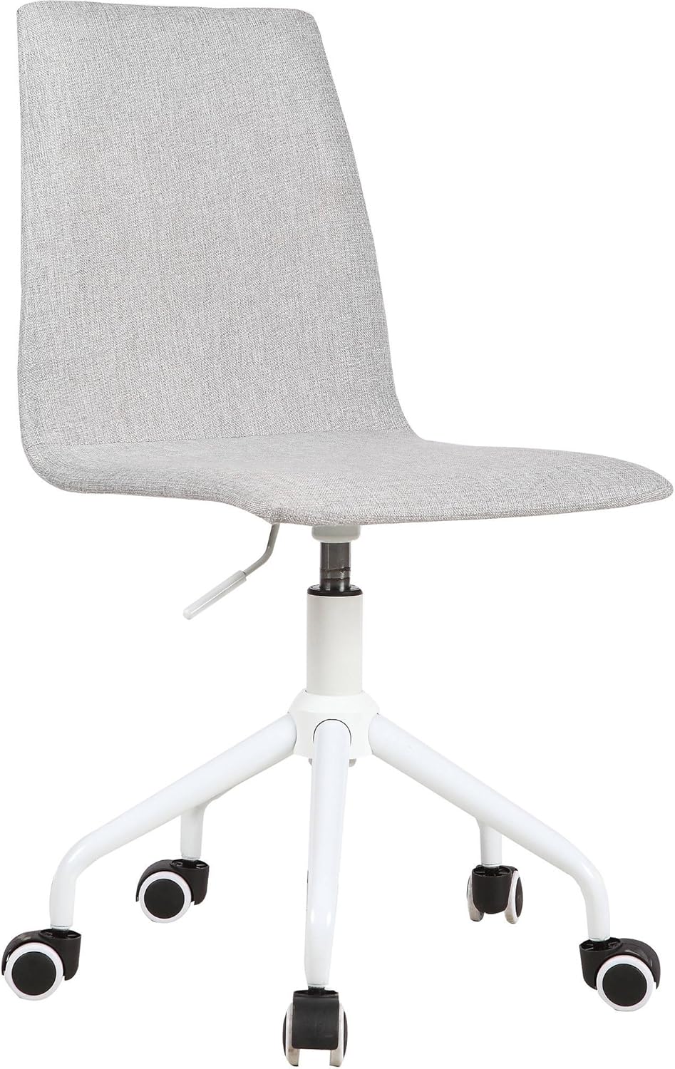 Urban Shop Rolling Linen Swivel Task Chair, Grey