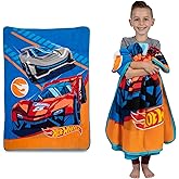 Franco Kids Bedding Super Soft Micro Raschel Throw, 46 in x 60 in, Hot Wheels