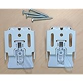 Mounting Brackets for Window Shades: Roller, Vignette, Silhouete, Banded Zebra. Fit Hunter Douglas, Turnils, Comfortex, ALTA (2 Brackets)