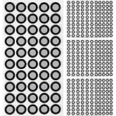 1100 Dots 6.0 mm 3D Scanner Markers Dots for 3D Scanners 22 Sheets | High Reflective 3D Markers Diffuse Reflection 3D Tracking Dots Reference Point Positioning Targets for 3D Scanning