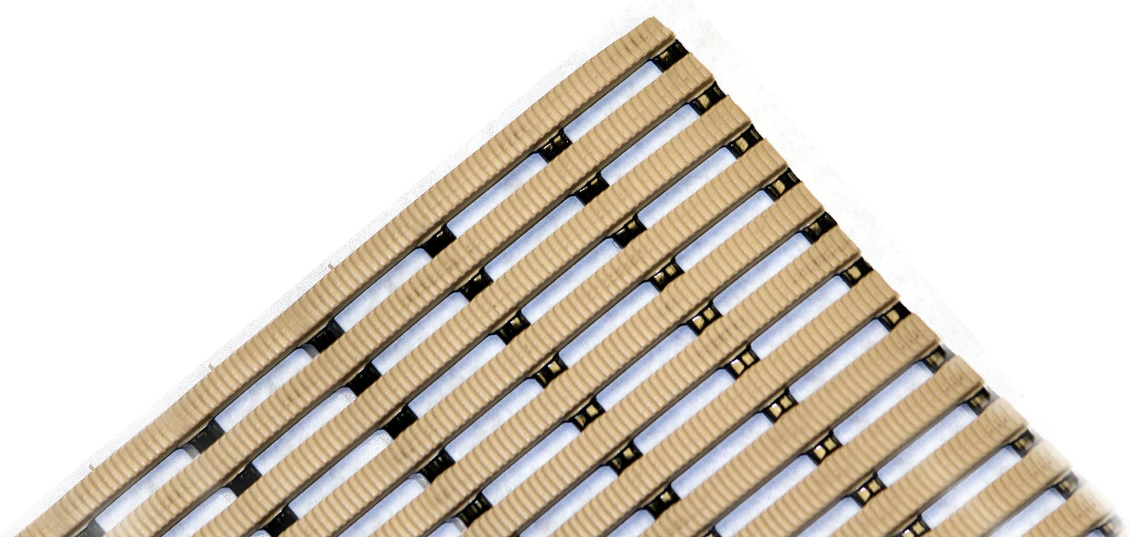 Durable Heronrib Pool and Wet Area Matting, 3’ x 8’, Buff