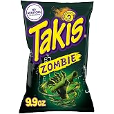 Takis Zombie Rolled Tortilla Chips, 9.9oz Bag | Halloween Edition, Extremely Spicy Habanero &amp; Cucumber Flavor, Corn Snack Chips, Individual Bags, Sharing Size