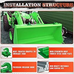 AMBULL 2 Pack 3/8" Tractor Bucket Grab Hook Grade