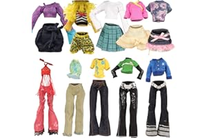 BARWA 10 Sets Doll Clothes for 11 inch Monster Girl Doll Fashion Outfits Casual Tops Pants