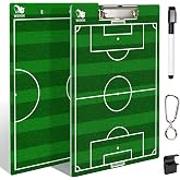 WISYOK Soccer Coaching Clipboard, Dry Erase, Double Sided | Tactical Board, Ideal for Soccer Practice, Game Planning, Strategy, Training Sessions, Coach Gift