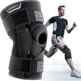 LETSHAKE Hinged Knee Brace for Men Women Adjustable Knee Support with Side Stabilizers for Knee Pain Relief, Meniscus Tear, Arthritis Pain and Support Plus Size ACL Knee Braces (Large)