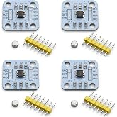 4Pcs AS5600 Encoder, Magnetic Encoder, 12bit High Precision Non-Contact Angle Sensor, 3.3v with Iic Pwm Output for Motor Speed Displacement Measurement