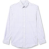 Performance Series Stretch Polo Button-Down Collar, Checked Sport Shirt