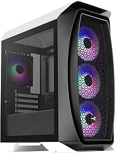 Aerocool AEROONEMINIFROST, Caja PC Micro ATX, 4 Ventiladores, 2 Paneles, Blanco