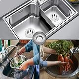 Rubigo Stainless Steel Sink Drainer Plug Hair Catcher 2 Pack 7.7cm 90 Holes view 7