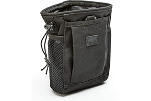 WOLF TACTICAL Drawstring MOLLE Dump Pouch - EDC Drop Bag for Ammo, Magazines, Range Shooting, Hunting, Outdoor Sports