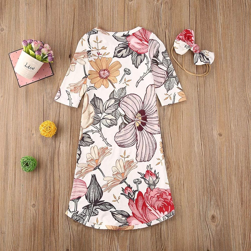 Newborn Baby Long Sleeve Knotted Gown Nightgown Sleepsacks Sleeping Bags New Coming Home Outfit: Clothing