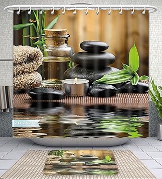 Unique Custom Badezimmer 2 Teiliges Set Spa Decor Asian Spa Stil Dekoration Mit Zen Steine Kerze