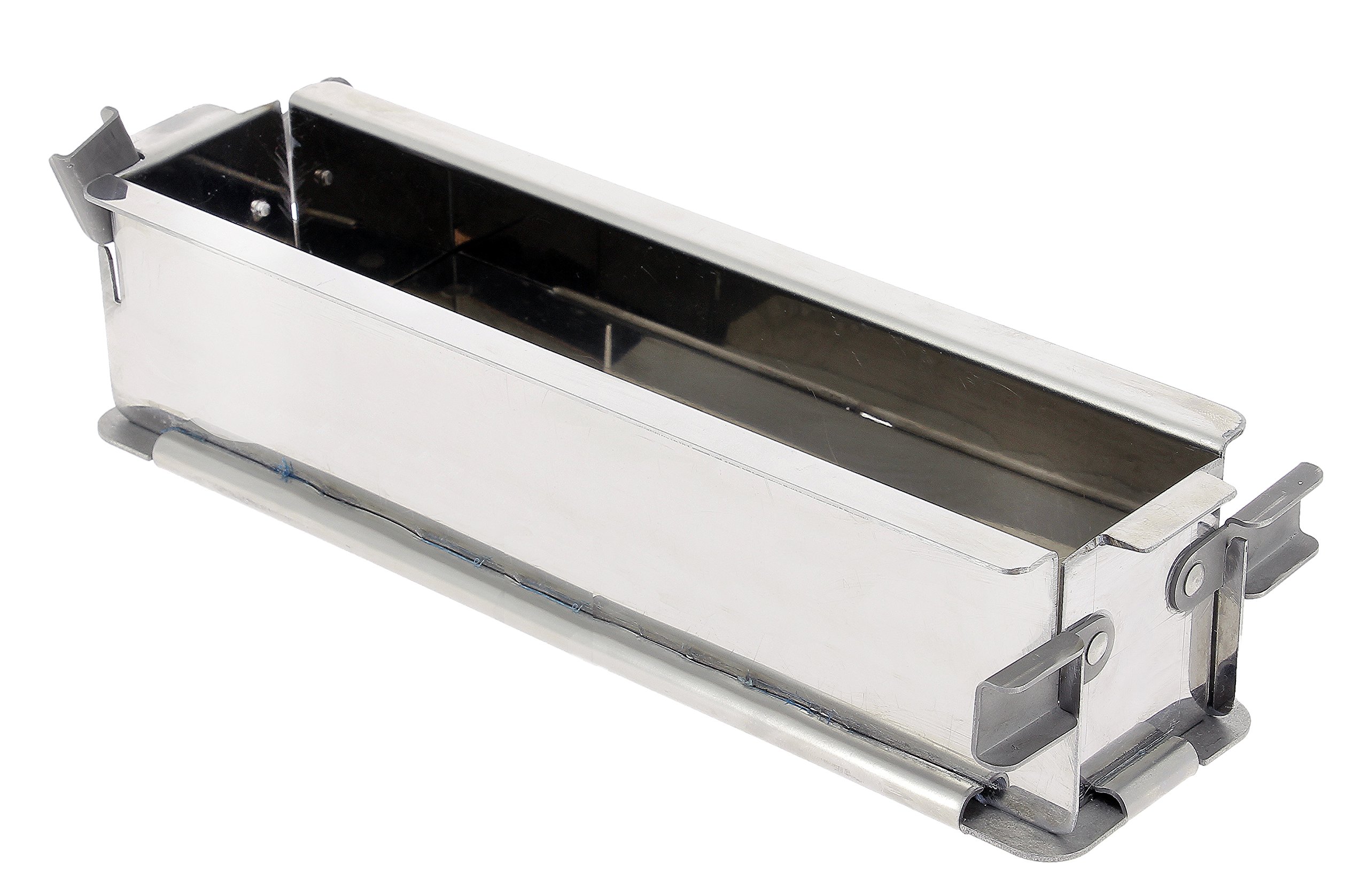 DE BUYER – 3211.24 – Stainless Steel Foldable Geoform Mould, 24 x 5 x 6 cm