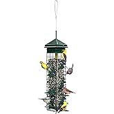 Squirrel Solution200 Squirrel-proof Bird Feeder w/6 Feeding Ports, 3.4-pound Seed Capacity, Free Seed Funnel