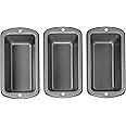 Wilton Recipe Right Non-Stick Mini Loaf Pan Set, 3-Piece, Steel