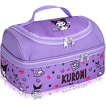 YCVBCY Kuromi Boîte à Lunch Cartoon Imprimé Avec Poignée