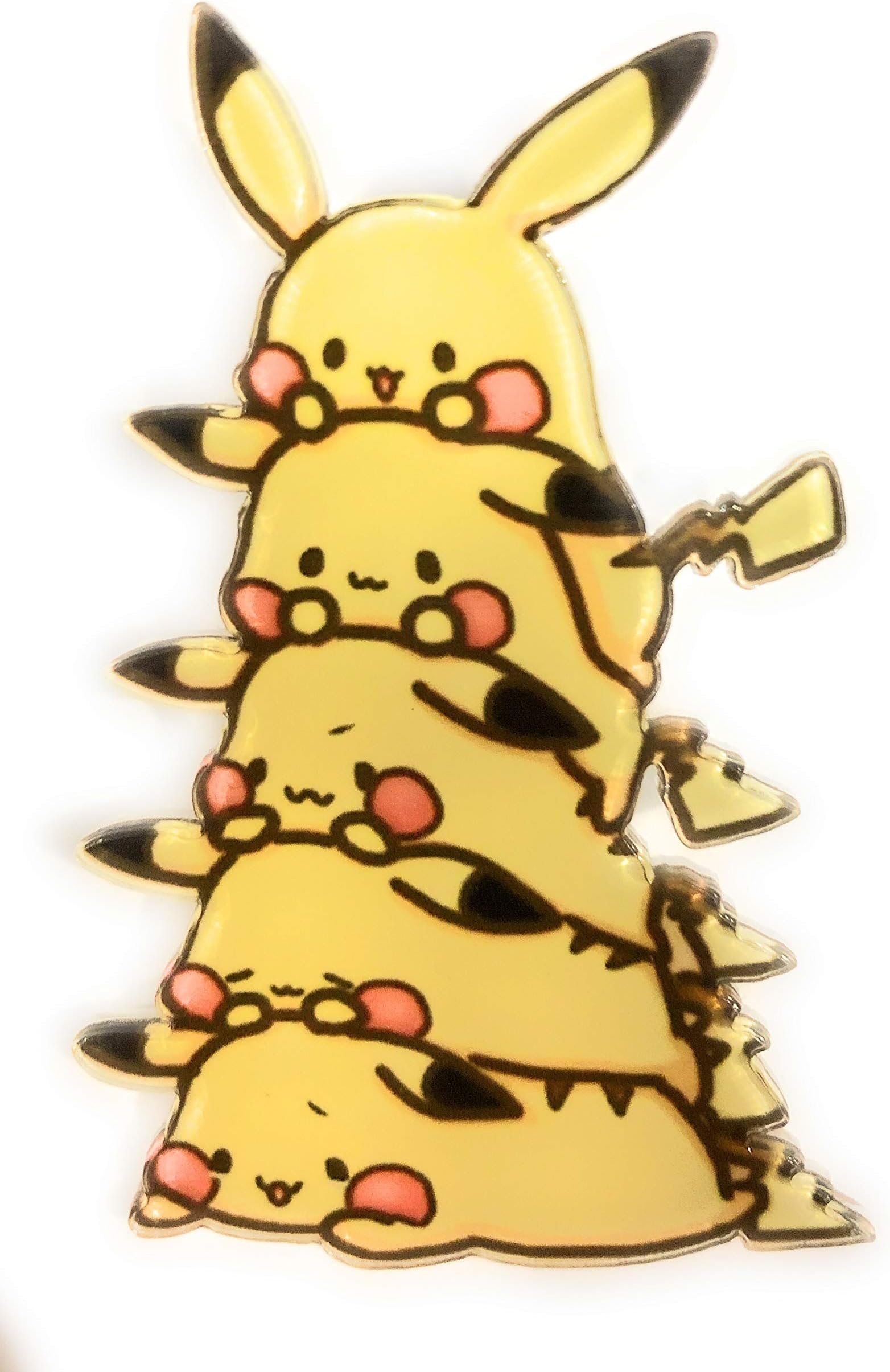 Kawaii Pikachus Eevee Charmander Jigglypuff Togepi Squirtle Psyduck Backpack Small Cute Pin Stacked Characters Colorful Unique