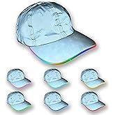 Color Changing LED Reflective Baseball Cap - 7 Color LED Baseball Hat - Light Up Baseball Cap - Trippy Rave Hat for Men, Women