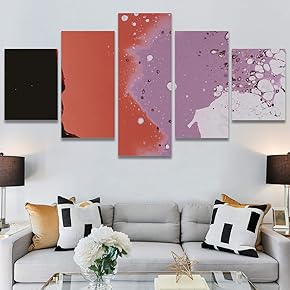 SIGNWIN 5 Panel Canvas Wall Art Modern Art...