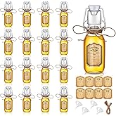 tchrules 16pc 5oz Swing Top Glass Bottles for Vanilla Extract, Homemade Liquids, Salad Dressings, Infused Oils, Gifting