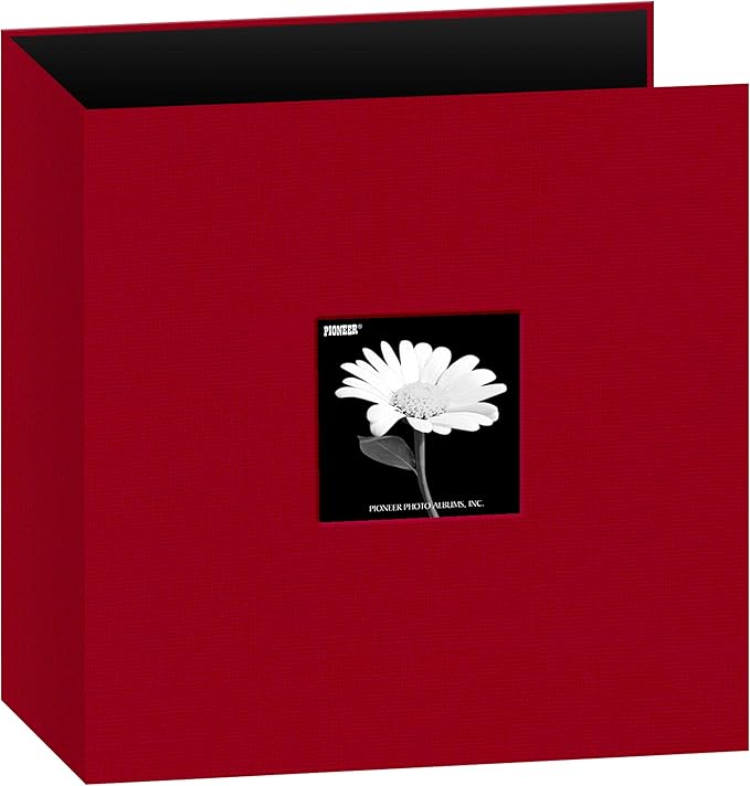 Pioneer Photo Albums Fabric 3Ring Binder Album with Window 8.5 inches