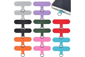 16 Pcs Phone Tether Tab, Universal Phone Lanyard Patch Without Adhesive, Anti-Lost Cell Phone Lanyard Fabric Canvas Patch Pad