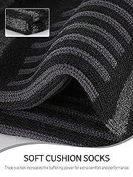 Airacker Athletic Quarter Socks with Cushion