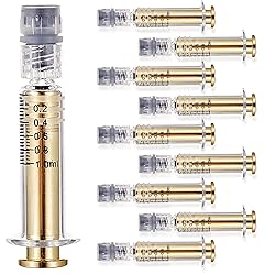 Bitomic 1ML Borosilicate Glass Syringe with Golden