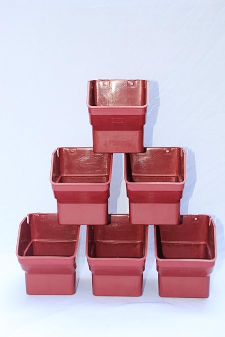 Aiden Gardens 8 Pcs Vertical Garden Pots and Planter Wall Hanging pots for Plants (White)