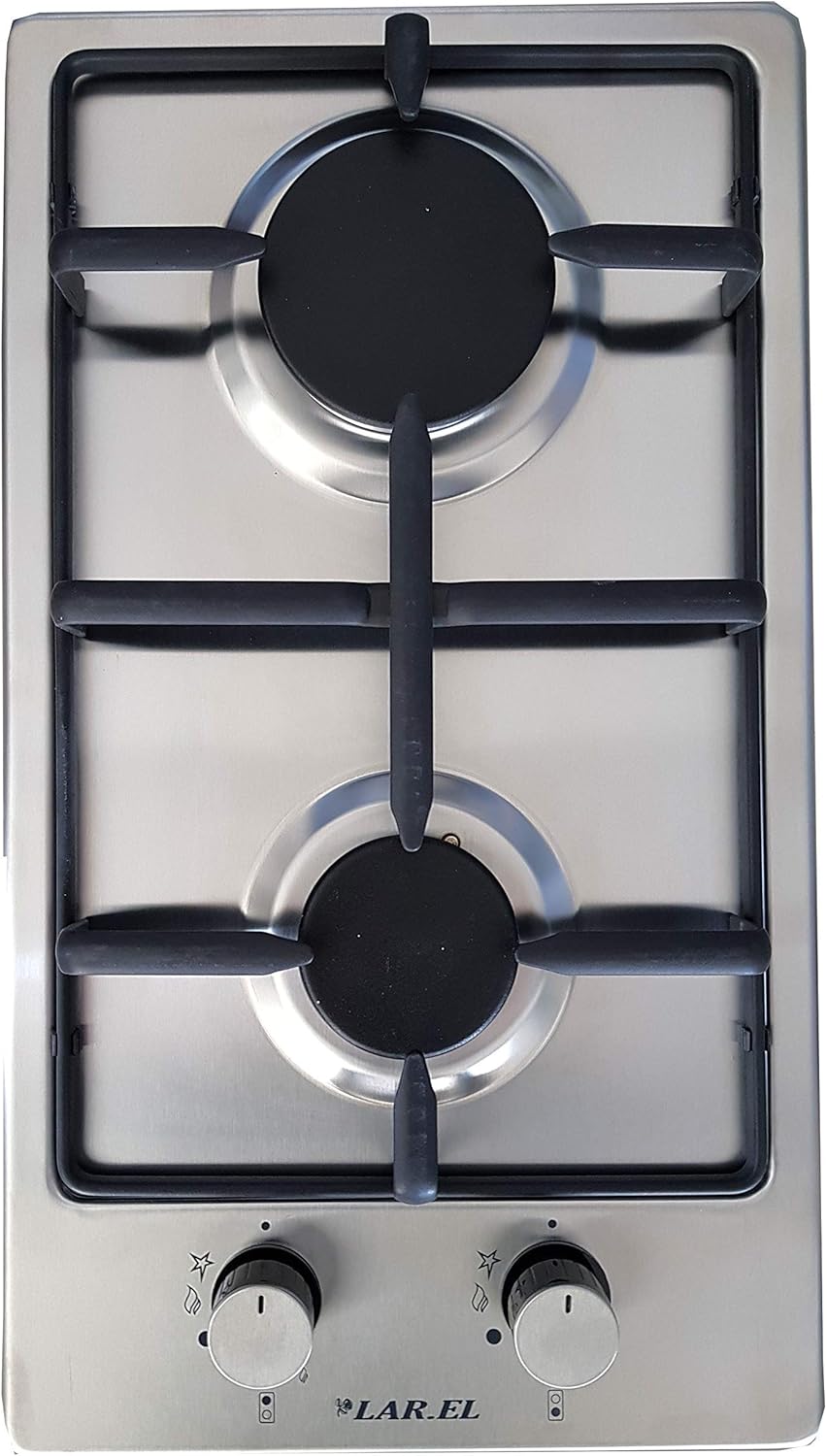 Larel - Placa de cocción Domino con 2 fogones y rejilla ...