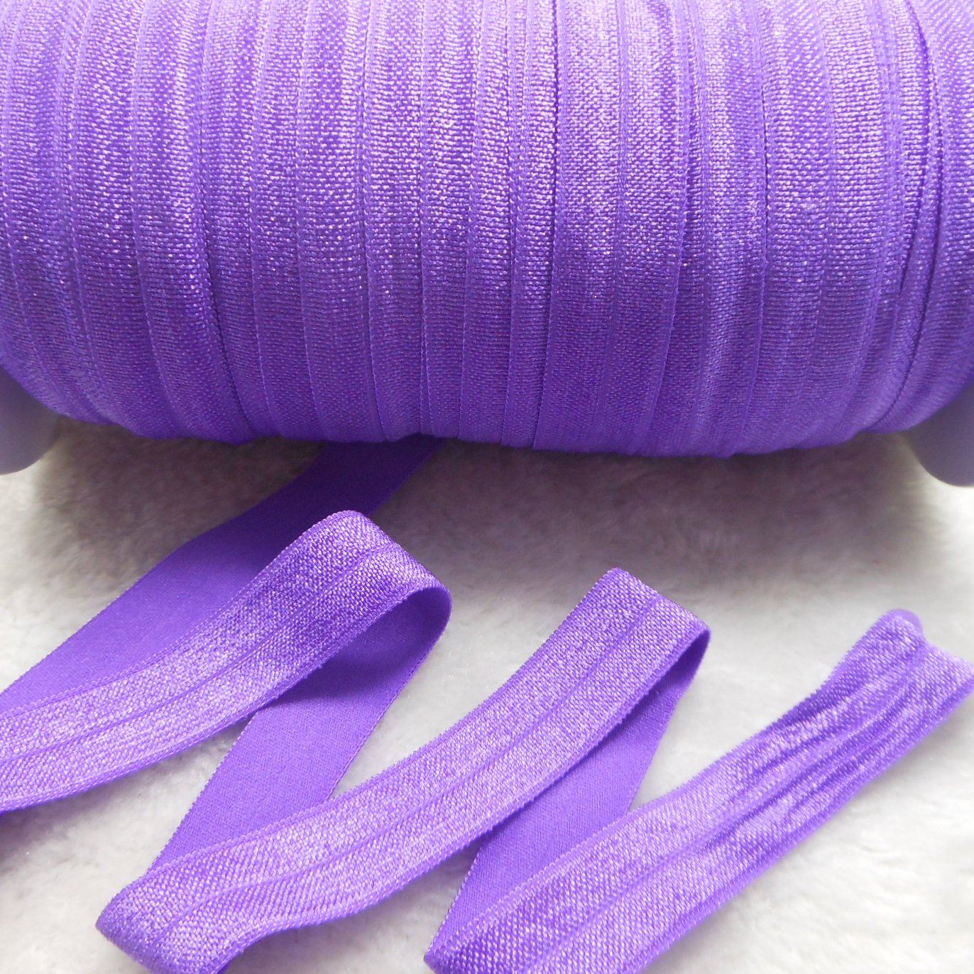Craft Supplies Tools 5 Yds Blue Elastic Fold Over Elastic