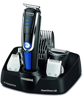 Aparador de Pelos Super Groom 10 Bivolt, Mondial, BG-03, Preto, Pequeno