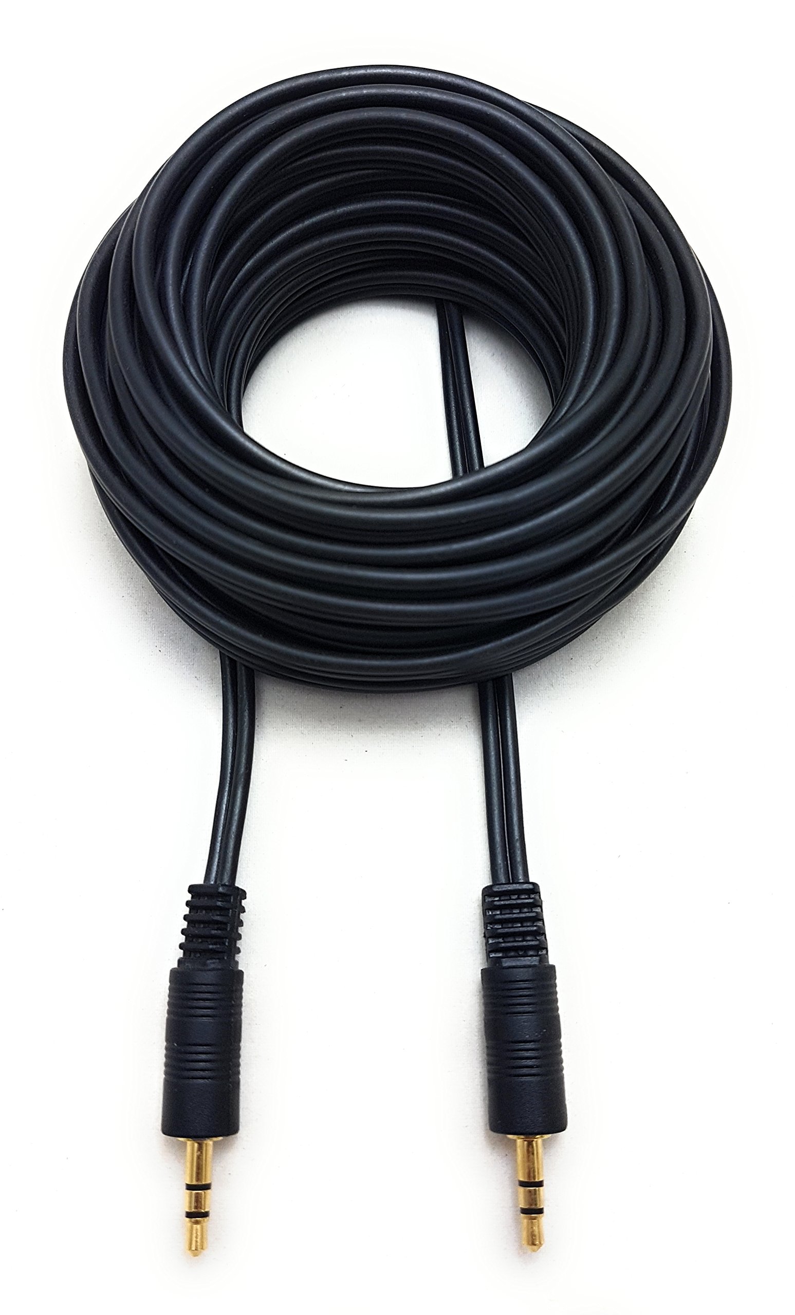 MainCore 7.5m long Black 3.5mm to 3.5mm Audio AUX Cable Lead Cord