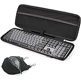 RAIACE Hard Storage Case Compatible with Logitech MX Mechanical Wireless Illuminated Performance Keyboard. (Case Only) - Black