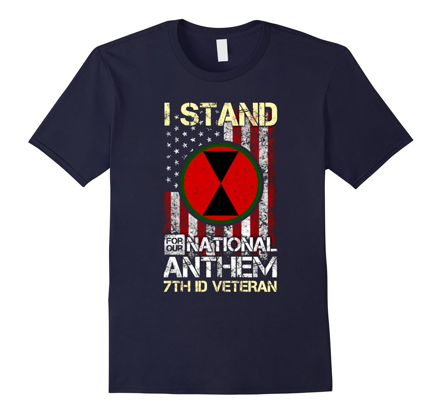 7th Infantry Division, I stand for our national anthem Shirt-Rose