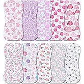 Benoxine 10-Pack Burp Cloths for Baby Boys and Girls - Organic Baby Burp Cloth,Baby Washcloths, Burp Rags, Large Neutral Burp Clothes for Newborn
