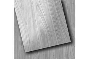 ZRJT Grey Floor Tiles Peel and Stick Vinyl Floor 36 x 6 inch Cover 18 Sq.Ft, Luxury Self Adhesive Waterproof Flooring Planks DIY for Bedroom, Kitchen, Living Room, RV, Wood Look Plank, 12-Pack, Light Grey