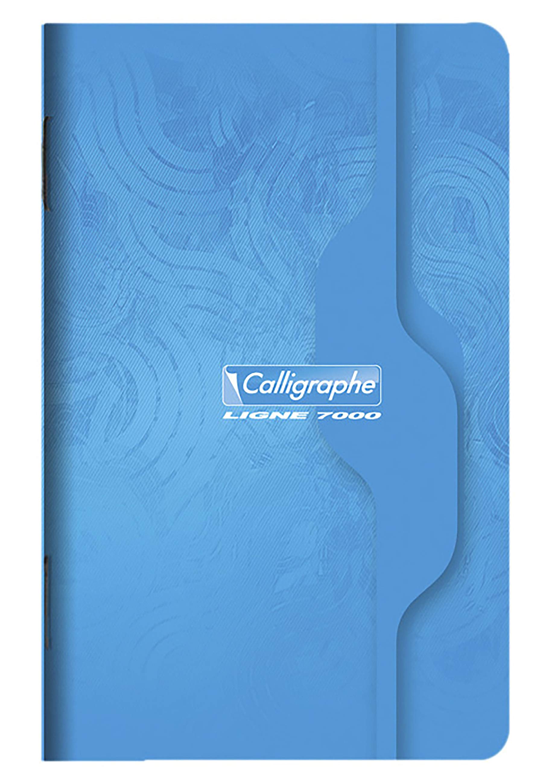 Calligraphe 68C Set of 10 Stapled Notebooks (Clairefontaine) 9x14 cm - 96 Small Squared Ruled Pages - 70 g White Paper - Varnished Card Cover - Random Colours