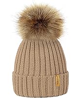 Winter Knit Beanie Hat For Kids Women Parent-Child With Faux