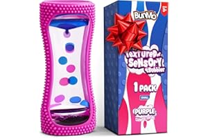 BUNMO Stocking Stuffers for Kids - Liquid Motion Bubbler Sensory Toys - Liquid Timer - Kids Stocking Stuffers - Colorful Bubble Fidget Timer for Desk & Travel - Purple