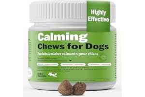 Deley Naturals Calming Chews for Dogs - Dog Calming Treats Anxiety Relief - Hemp Chews with L-Theanine for Separation, Travel